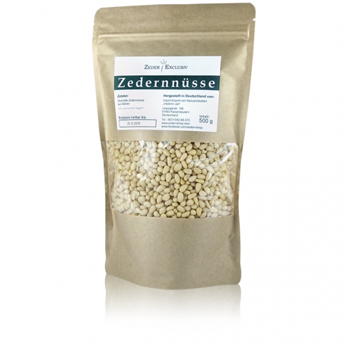 Zedernnüsse 500 g, geschält