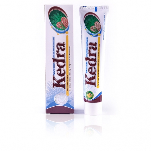 Zahnpasta Kedra, naturell mit Minze