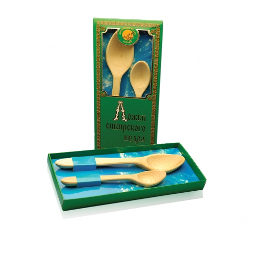 Löffel-Set 2 St. aus dem Zedernholz